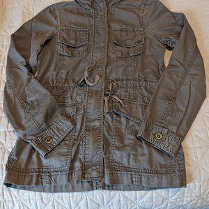 Fox Lightweight Grey Utility Jacket sz XS